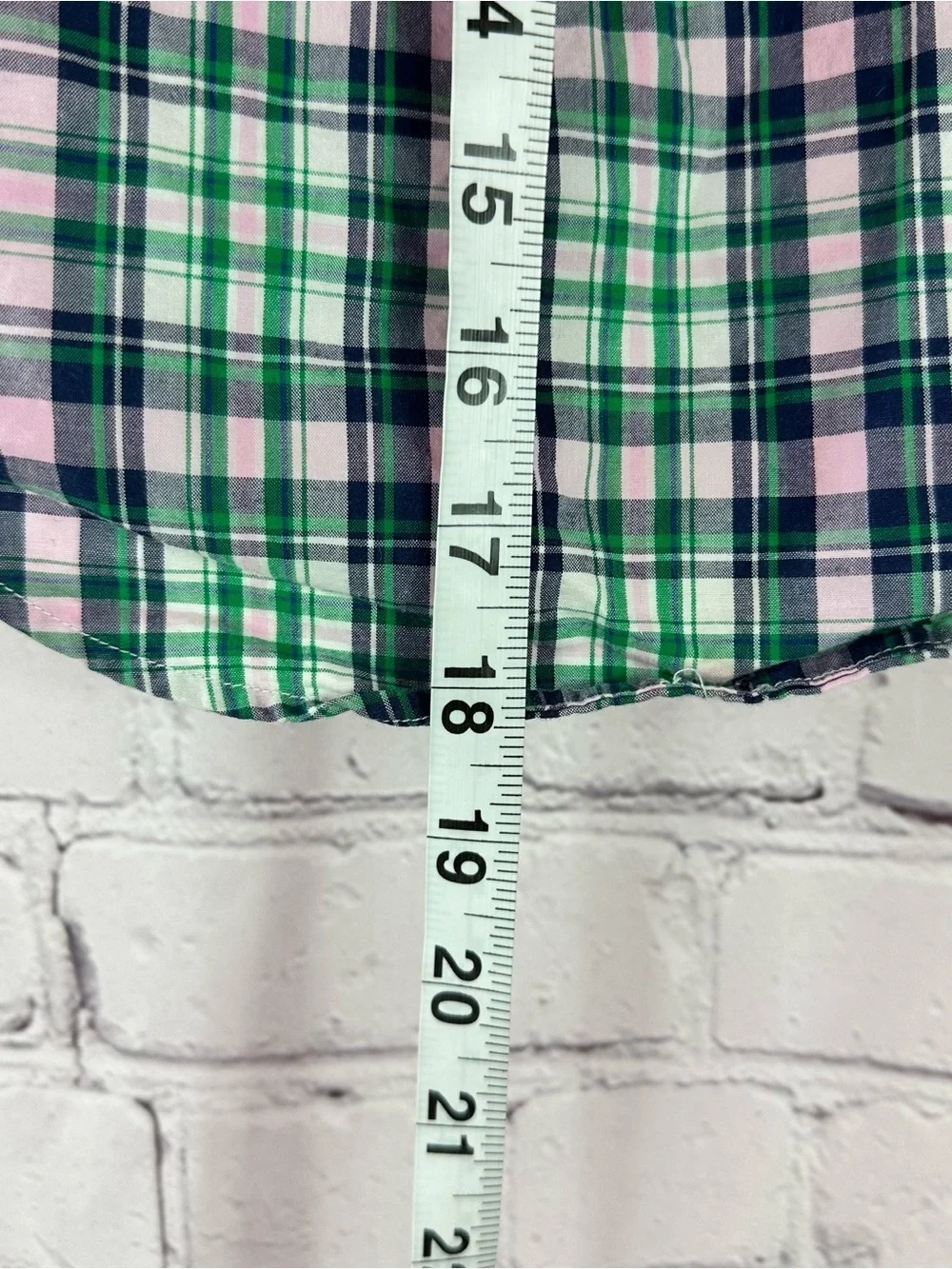Ralph Lauren RL Plaid Short-Sleeve Button up cotton Shirt boys 4 preppy spring